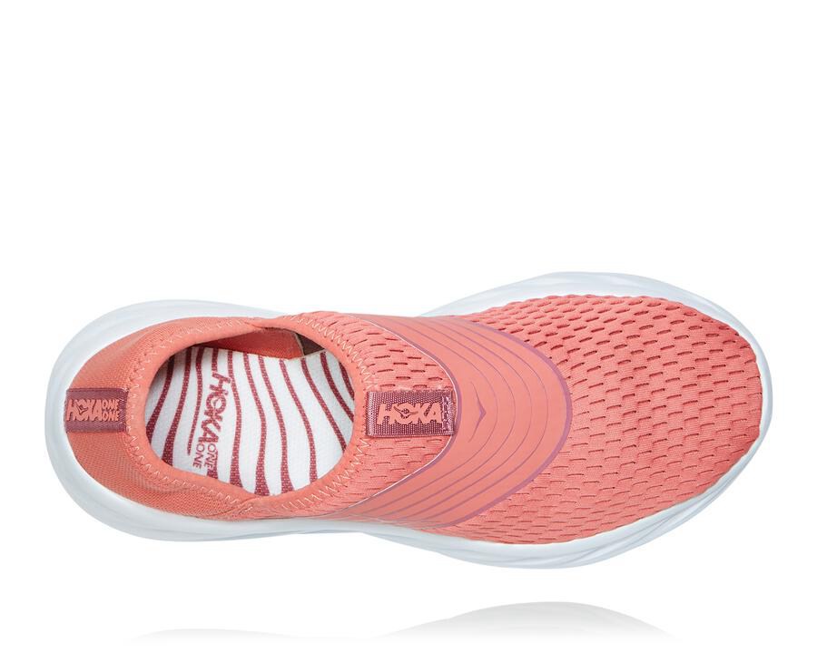 Hoka One One Sandale Damske Oranžové/Biele - ORA Recovery - 15026-HDQC